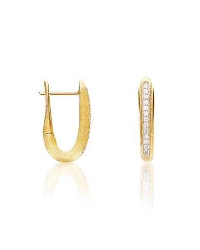 [OS1-602B]  Nanis - Libera Earrings in Yellow Gold with Diamonds