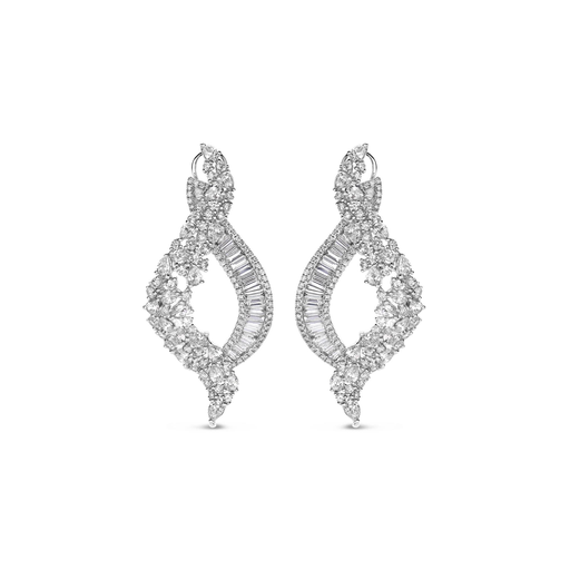 [JBS-SAD-PE42260]  JBS - Whitegold earrings with diamonds