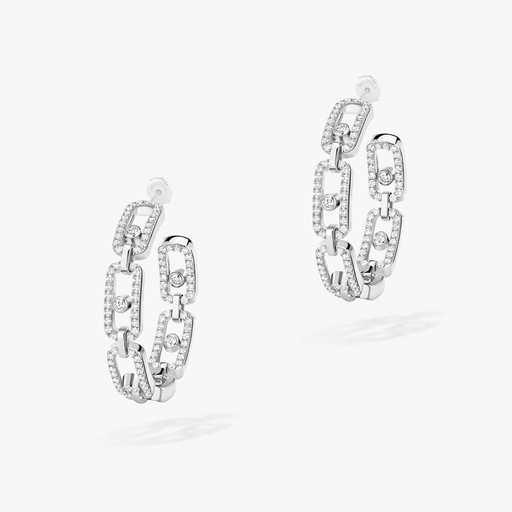 [12716]  Messika - Move Link Small Hoop Earrings