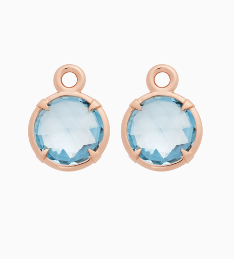 [8OR4849BTB]  Bron - Mira Mira Blue Topaz Drops for Earrings