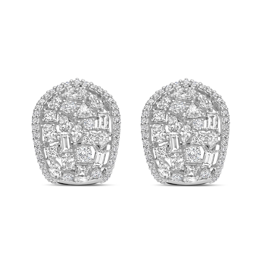 [JBS-DG-11798*S]  JBS - Whitegold earrings with diamonds