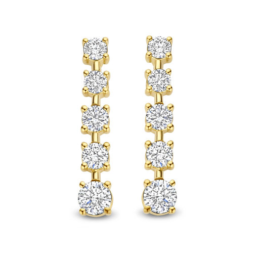 [JBS-DG-11197FI/0*SOG]  JBS - Yellow gold earrings with diamonds