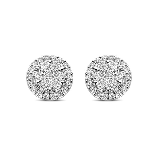 [JBS-DG-11745*S]  JBS - Whitegold studs with diamonds