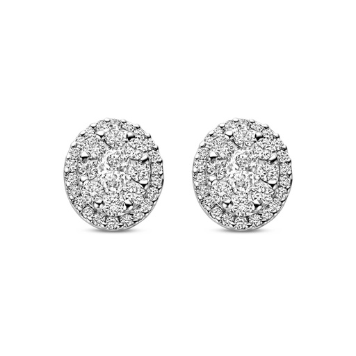[JBS-DG-11747*S]  JBS - Whitegold studs with diamonds