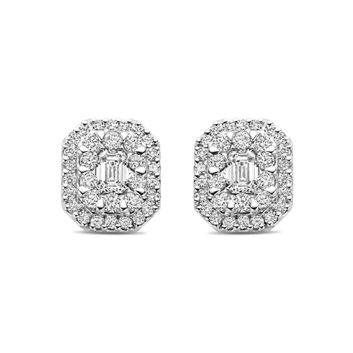 [JBS-DG-11739*S]  JBS - Whitegold studs with diamonds