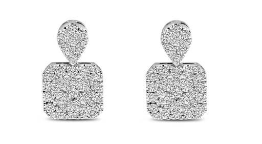 [1PE0031618/2]  Damaso - Whitegold studs with diamonds