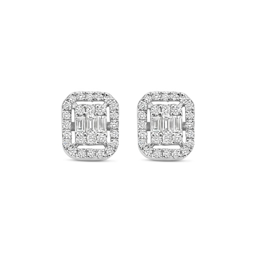[JBS-SAD-EA4257]  JBS - White gold studs with diamonds