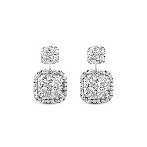 [JBS-DG-12405*S]  JBS - Whitegold earrings with diamonds