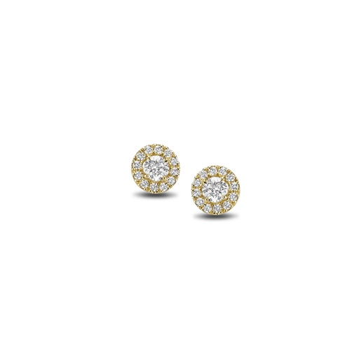 [JBS-MB-FD4/2598]  JBS - Yellow gold earrings with diamonds