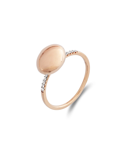 [AS25-583]  Nanis - Dancing Elite Ring in Pink Gold with Diamonds