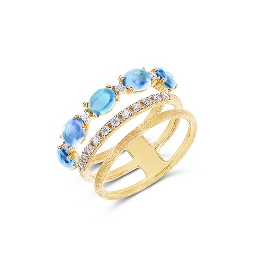 [AS40-597]  Nanis - Dancing Azure ring