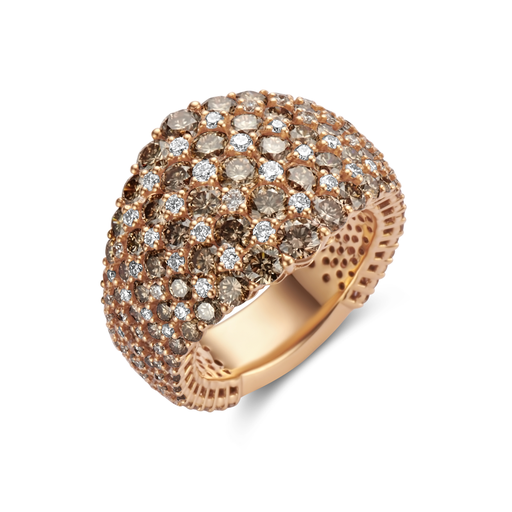  JBS - Ring Pink Gold Set Cognac