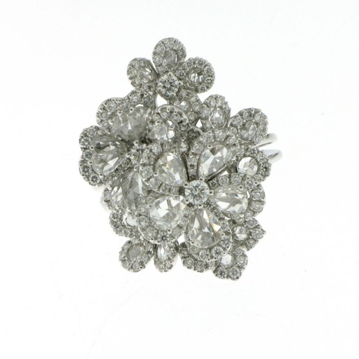  JBS - Ring White Gold Flower