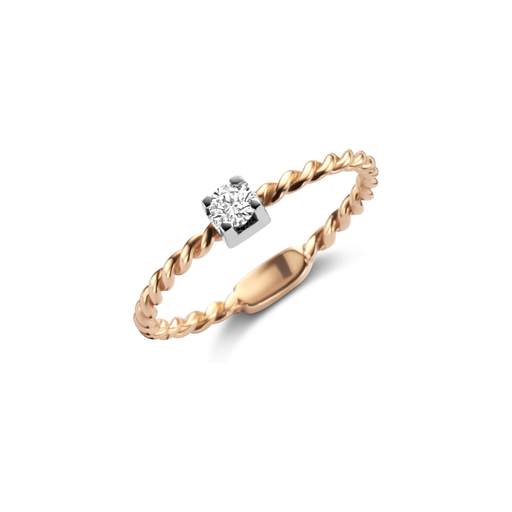  JBS - Ring red gold torso Brilliant