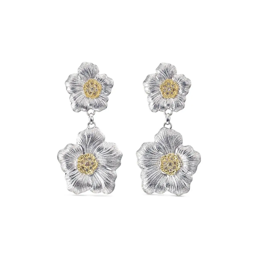 [JAGEAR013550]  Buccellati - Blossoms diamonds earrings
