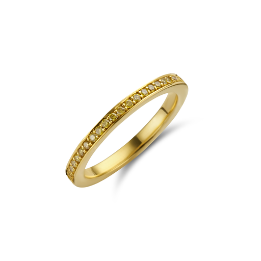  JBS - Ring yellow gold yellow diamonds