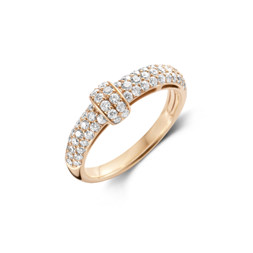  JBS - Ring pink gold pave