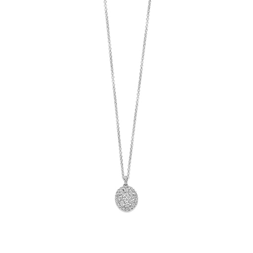 [JBS-DG-11729*S]  JBS - Whitegold pendant with diamonds