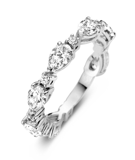  Antonellis - Wedding band Illussion Pear shape