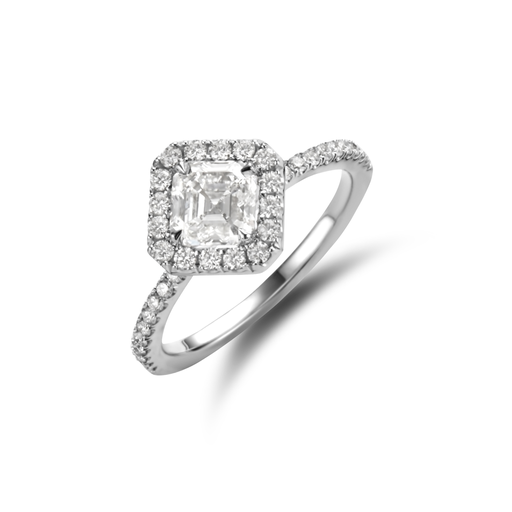 [JBS-MB-6/2358]  JBS - Whitegold solitaire with diamonds