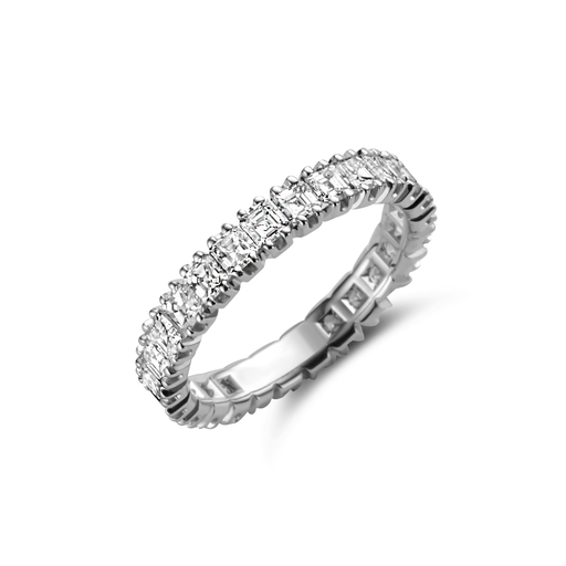 [JBS-LV-VASH2.5]  JBS - Wedding band with asscher cut diamonds