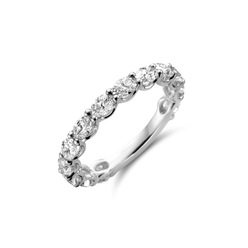 [JBS-LV-A8839/W]  JBS - Wedding band with oval diamonds