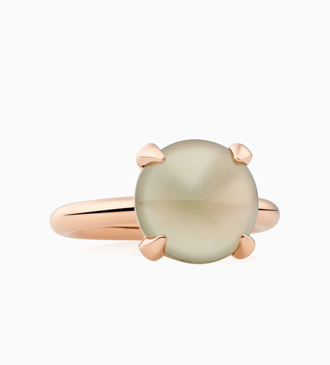 [8RR4783LQC]  Bron - CATCH RING with lemon quarz in cabachon cut