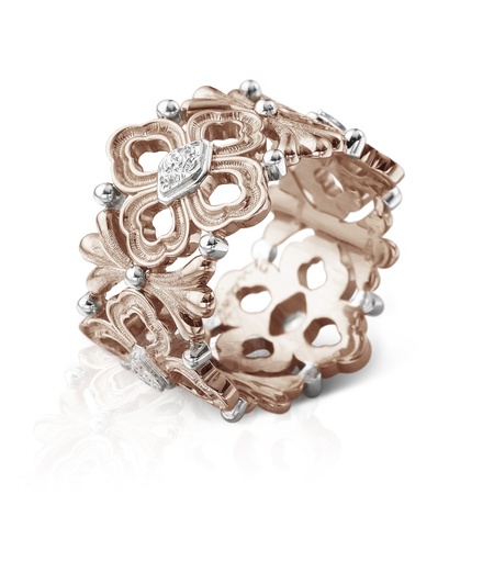 [JAUETE012844]  Buccellati - Opera Eternelle wit- en roodgoud met diamanten