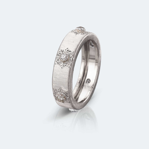 [JAUETE007214]  Buccellati - ring macri white gold with diamonds