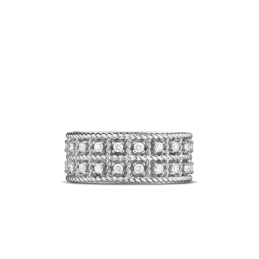 [ADR777RI1129]  Roberto Coin - Ring New Barocco White Gold set with Diamonds