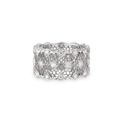 [JAUETE009592]  Buccellati - Ring Tulle White Gold set with Diamonds