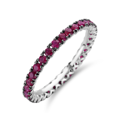[JBS-C&C-AN2194B/RU]  JBS - Wedding band rubies
