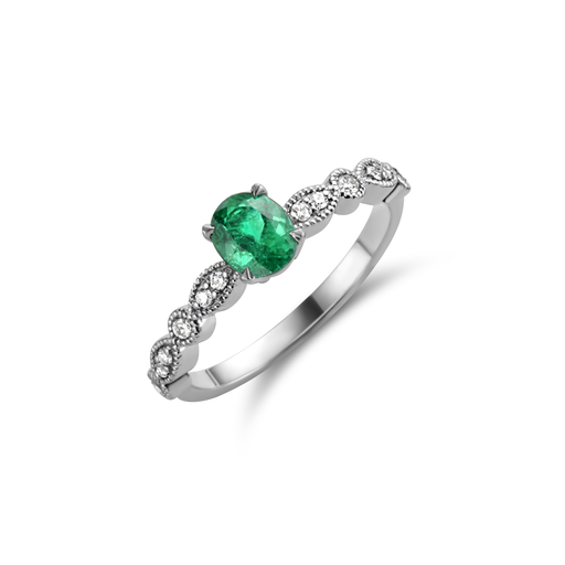 [JBS-MB-0/1255]  JBS - Solitair Emerald 0.78ct
