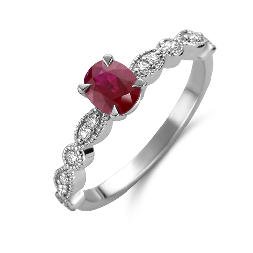 [JBS-MB-0/1256]  JBS - Solitair Ruby 0.68ct