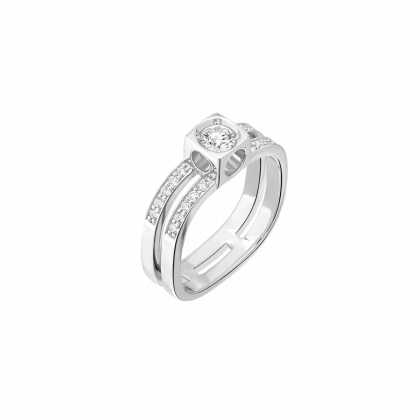 [208912]  Dinh Van - Ring Le Cube Diamant GM