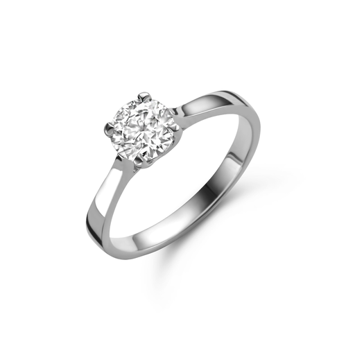 [JBS-MB-1/128]  JBS - Solitaire White Gold with Brillant 0.92crt