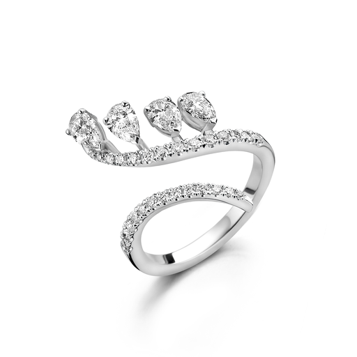 [AR700]  Antonellis - Ring White Gold set with Diamonds