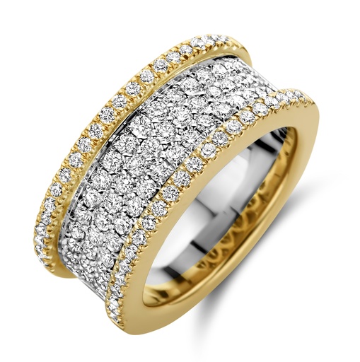 [SA0887]  Antonellis - Ring in Red Gold pave