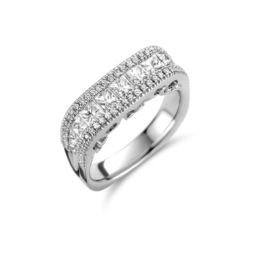[JBS-DG-10347/1*S]  JBS - Ring with princess & brilliants