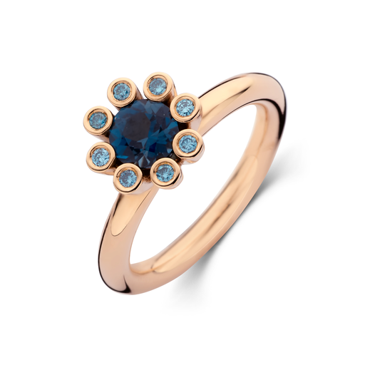 [8RR4590TLIBR]  Bron - Sprite ring blue london topaze