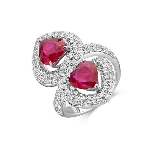 [JBS-HASBA-20513]  JBS - Duo Heart Shaped Rubies