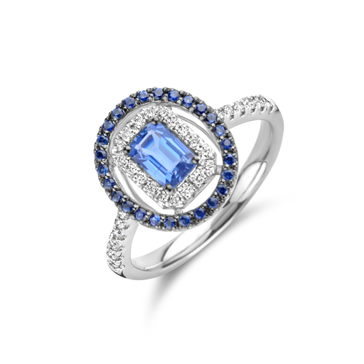 [JBS-DG-11311*SZF]  JBS - Sapphire Entourage Ring