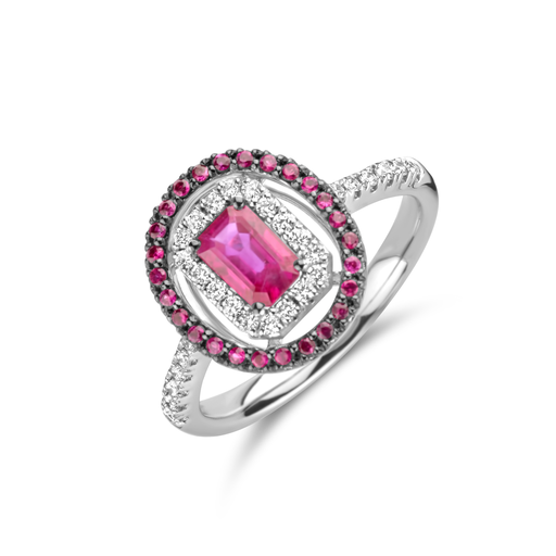 [JBS-DG-11311*SRB]  JBS - Ruby Entourage Ring