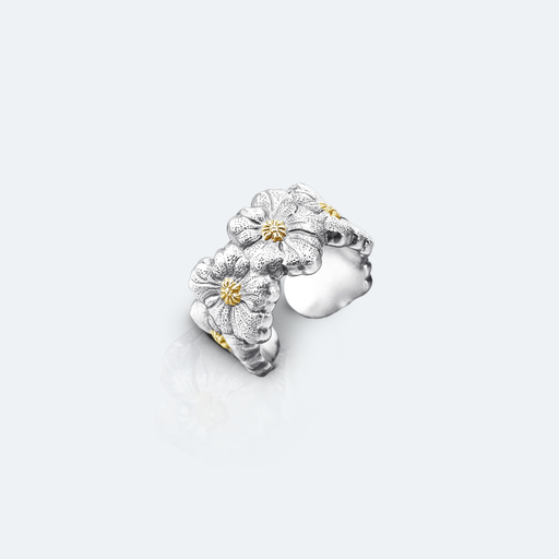 [JAGETE012372]  Buccellati - Ring Eternelle Gardenia Silver