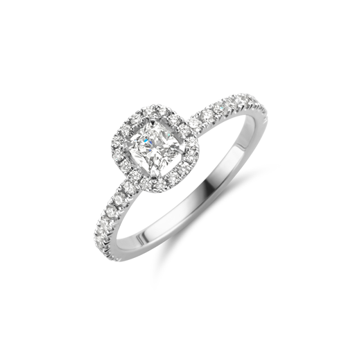 [JBS-MB-FD1/4082]  JBS - White gold solitaire with diamonds