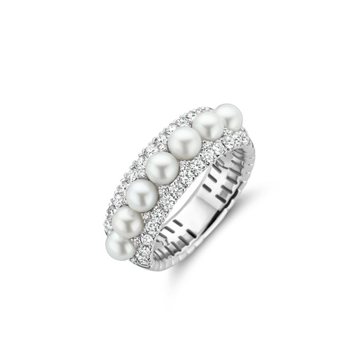 [1AN1480845/3]  Damaso - Whitegold ring with diamonds and pearls
