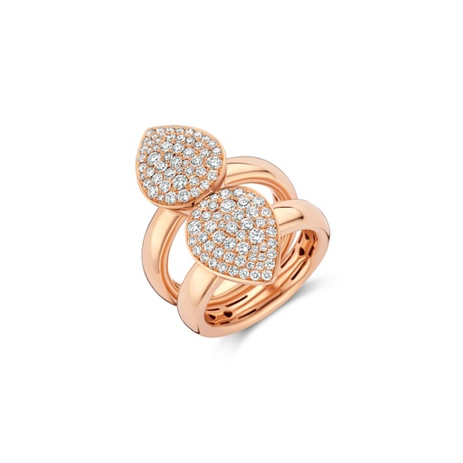 [1AN0032245/1]  Damaso - Pink Gold Ring set with Diamonds
