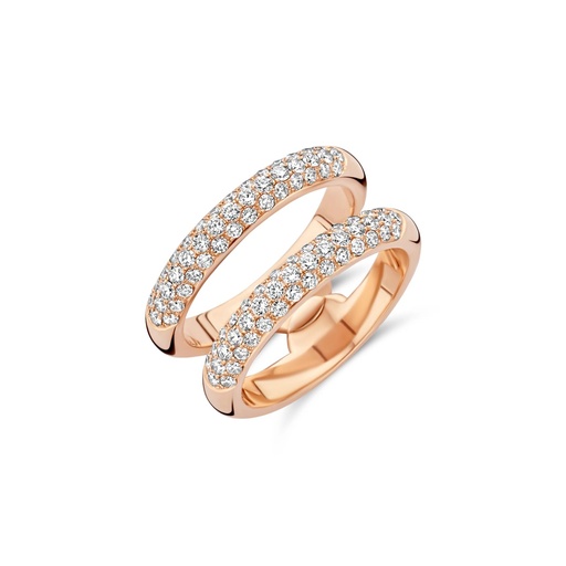 [1AN0032237/1]  Damaso - Pink Gold Ring set with Diamonds