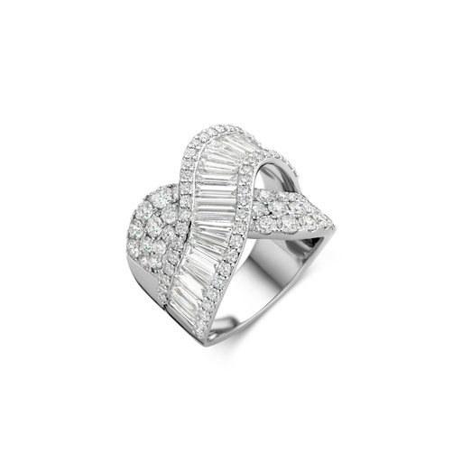 [1AN0271590/2]  Damaso - With gold ring set with Baguette and Diamonds