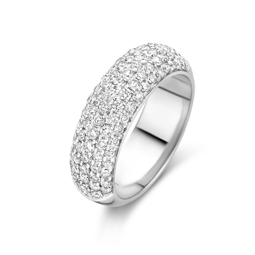 [SA0881WH]  Antonellis - White Gold Ring Bari Set with Diamonds